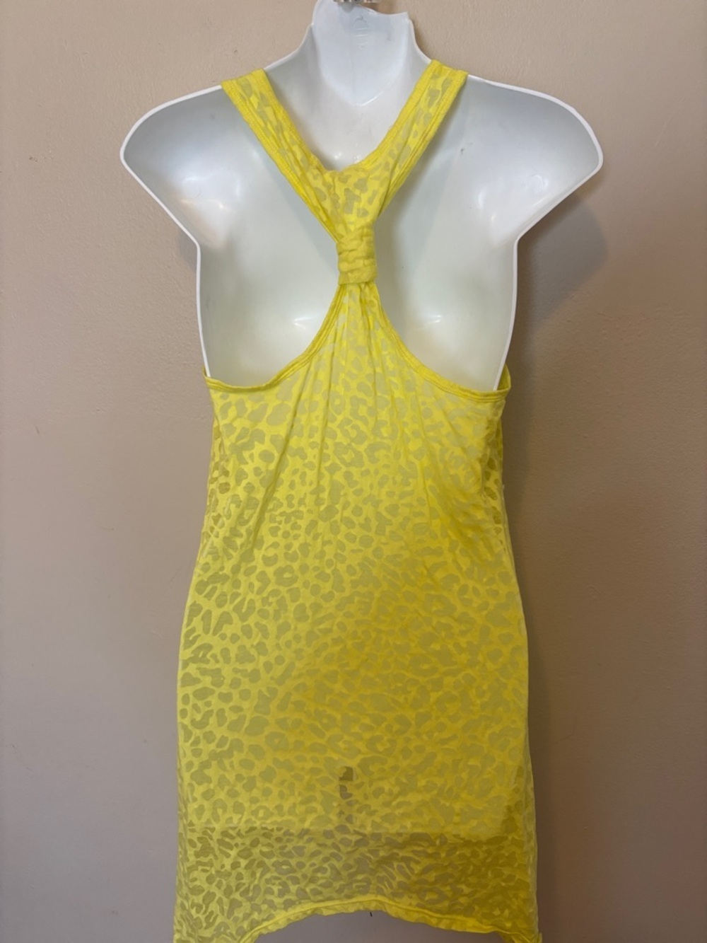 OP Yellow Leopard-Print Racerback Mini Dress - Picture 2 of 2